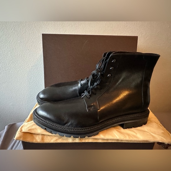 Louis Vuitton Men Black Leather Boot 9.5UK 10.5US New Never Worn - Picture 3 of 6